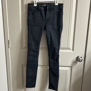 Express Jeans Legging Mid Rise 4R/4R black skinny jeans